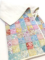 Baby's sleeping bag patchwork quilt pillow cushion PDF pattern from Tikki London