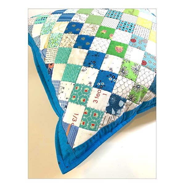 Patchwork Pillow Four Patches design sewing Pattern by Tikki London